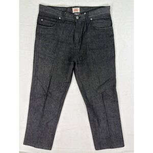 Noiz Classic Jeans Mens 34x32** Black Denim Straight Leg Regular Fit Y2K